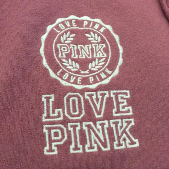 😍PINK QUARTER ZIP SWEATSHIRT - Picture 4 of 5